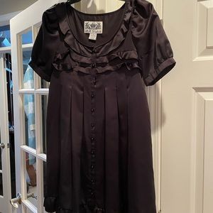 BB Dakota black dress. Size medium. Satin fabric.